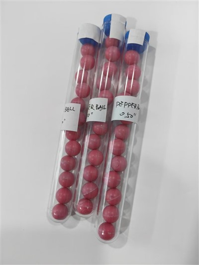 100x Fluoreszenzgummi -Siliziumkugeln Paintballs für Verteidigungswaffen Pistolen 68 Cal